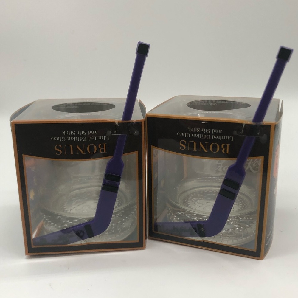 Crown Royal Limited edition glass and stir stick